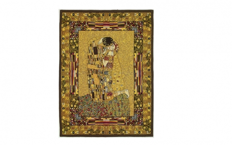 Gustav Klimt Tapisserie-Wandbehang Der Kuss -  © ars mundi