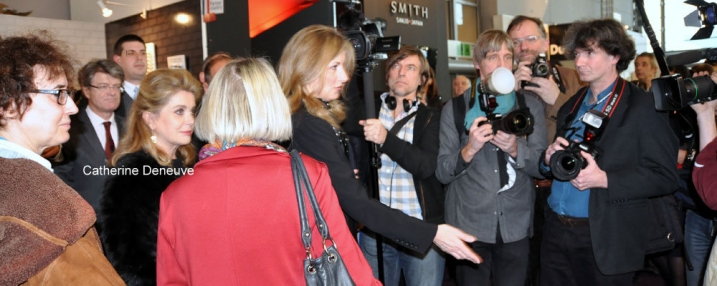 Catherine Deneuve besuchte den Stand Johann Lafer - Starkoch auf der Messe Ambiente 2013 Deneuve-Messe Ambietnte Bild © wei