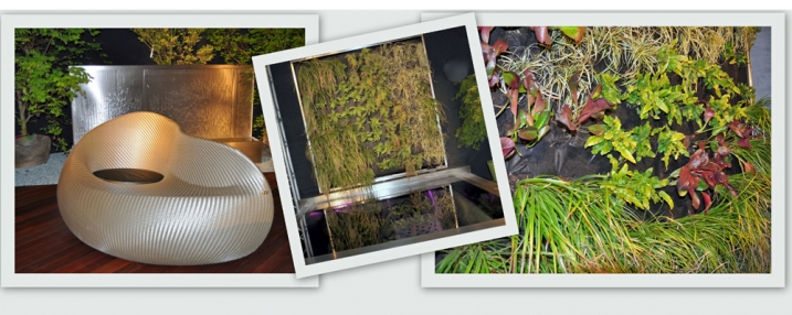 Messe Wohnen & Interieur 2010 in Wien Der Garten für die Wand von der Firma  © wei