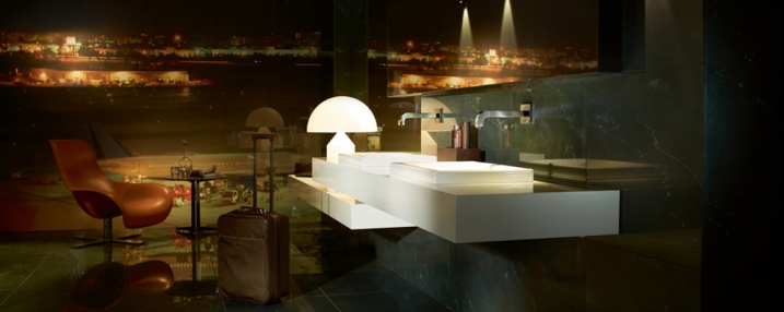 Messe ISH 2011 in Frankfurt, Baddesign, Bad Design, Bäder, Regendusche 