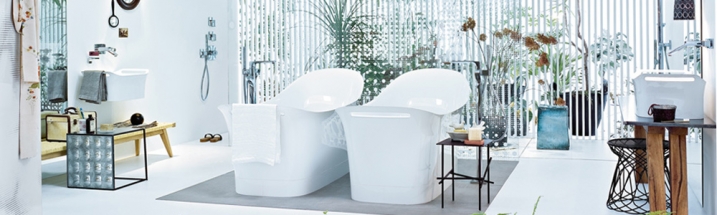 Messe ISH 2011 in Frankfurt, Baddesign, Bad Design, Bäder, Regendusche 