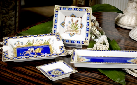 Porzellan und Geschirr Design Villeroy Boch Fruehlingskollektion 2012 Porzellanschalen Teller Samarkant