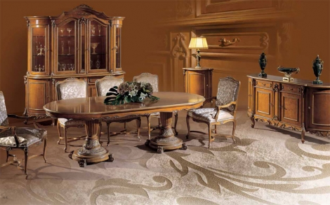 Italienische Moebel Stilvolle Esszimmer Garnitur Cignani SET 104 2