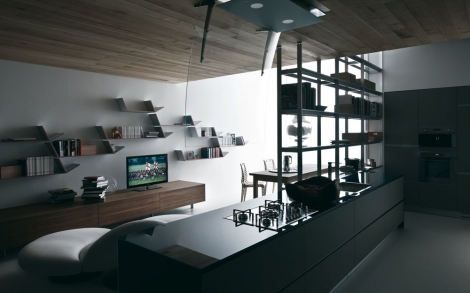 Moderne Kuechen Valcucine Kueche Riciclantica Laminat Herbstgrau Soft