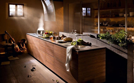 Moderne Kuechen Valcucine Kueche Artematica Noce Tattile