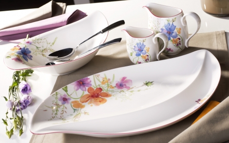 Porzellan und Geschirr Design Villeroy Boch Fruehlingskollektion 2012 Tafelgeschirr Mariefleur 4