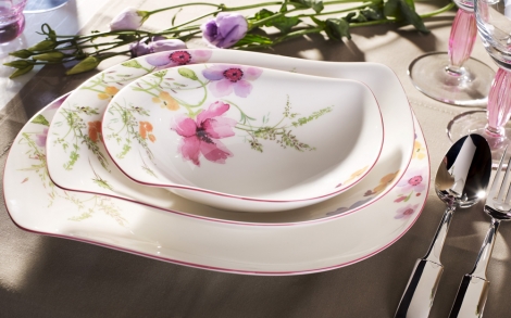 Porzellan und Geschirr Design Villeroy Boch Fruehlingskollektion 2012 Tafelgeschirr Mariefleur 3