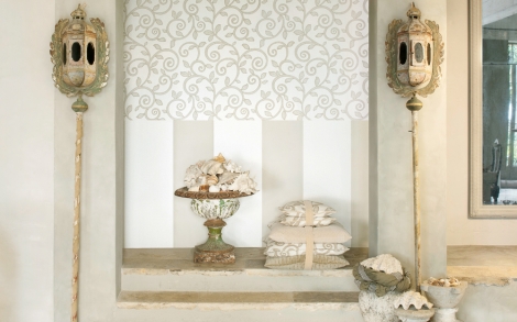 Deko Stoffe Gardinen Stoffkollektion SOLEIL BLEU Tapetenkollektion Nice 1