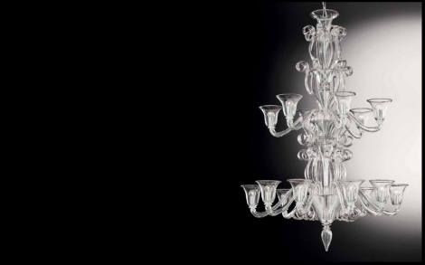 Lampen Leuchten Kronleuchter aus Muranoglas von Zang Murano Glas