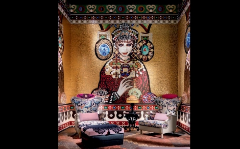 Italienische Designermoebel SICIS Next Art Sessel und Fusshocker Theodora Anastase 4