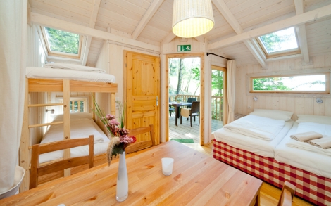 Baumhaushotel Wipfelglück Schlafzimmer