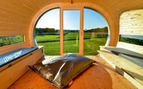 Gartenhaus Design Innenraum auf Stelzen