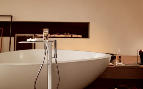 Baddesign Axor Hansgrohe Massaud BathTub Floorstanding