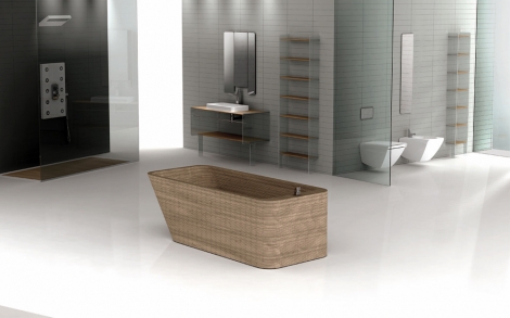Baddesign aus Holz von Plavisdesign Novita Day Badewanne 1