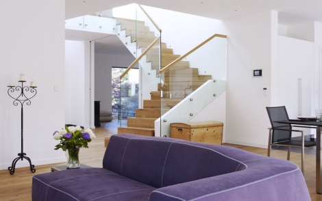 Architektenhaus von BAUFRITZ Jackson Treppenaufgang