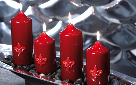 Kerzen Candles ENGELS KERZEN Stumpen mit Applikation 2