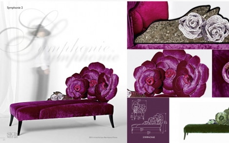 Italienische Designermoebel SICIS Next Art Chaiselongue Symphonie III