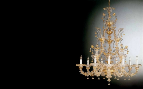 Lampen Leuchten Kronleuchter aus Muranoglas von Zang Lüster Murano Glas