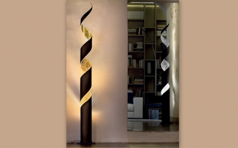 Lampen Leuchten Kronleuchter aus Muranoglas von Zang Stehleuchte mit Blattgold