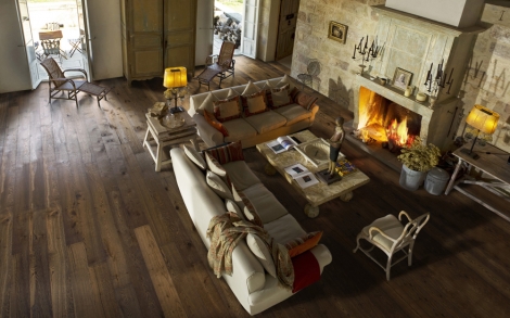 Parkett und Holz Boden von Kaehrs Heritage Collection Raeuchereiche Romanov