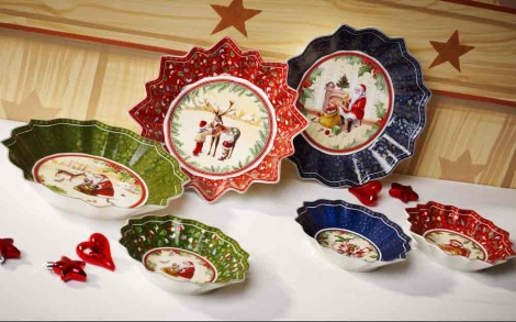 Porzellan und Geschirr Design Villeroy Boch Weihnachtsporzellan 2012 Weihnachtsteller Toy s Fantasy