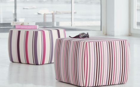 Deko Stoffe Gardinen Edle von JAB ANSTOETZ Sitz Hocker Malibu