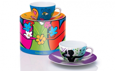 Porzellan und Geschirr Design Ritzenhoff Amore mio Kaffeetassen