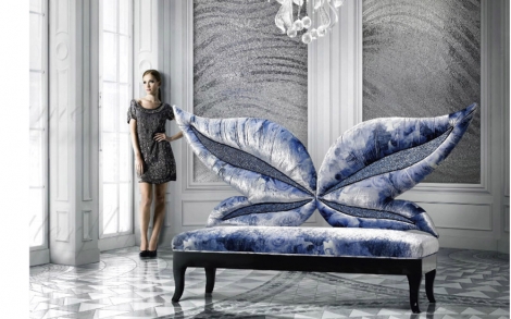 Italienische Designermoebel SICIS Next Art Designer Sofa Madame Butterfly 1