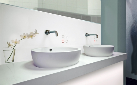 Badezimmer Baeder Exklusive und Bad Design von Kaesch Feel Control Doppelwaschbecken KAeSCH
