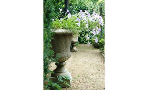 Gartenskulpturen Old English Gardenornaments Blumenschale mit Sockel 4