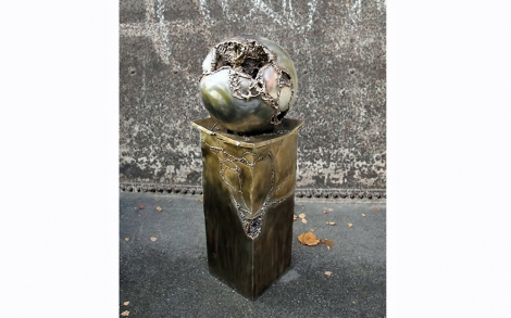 Kunst Kuenstler Bildhauer Gahr metallART Brunnen Edelstahl von MetallART