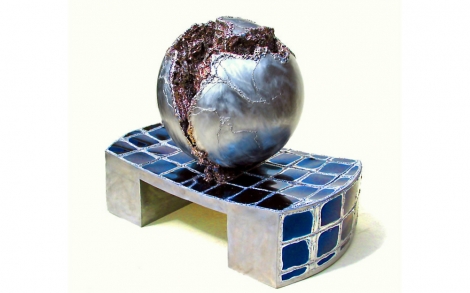 Gartenskulpturen Kuenstler GAHR metallART Brunnen bl von Gahr MetallART