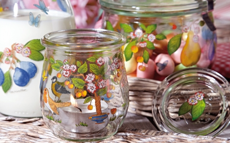 Porzellan und Geschirr Design Rosenthal Hutschenreuther Bunte Glasbehaelter
