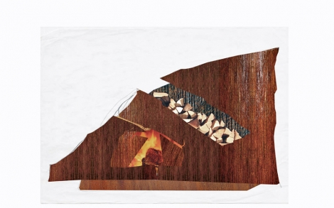 Kaminofen Feuerstellen Kamin Designer rostig von Gahr MetallART 1