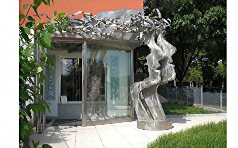 Kunst Kuenstler Bildhauer Gahr metallART Fassadengestaltung von MetallART