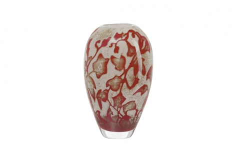 Dekoration Einrichtung Kosta Boda Floating Flowers Vase Rot