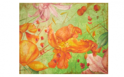 Kunst Kuenstler Kunstmalerei Akram Sultan Schwebende Tulpen von 3