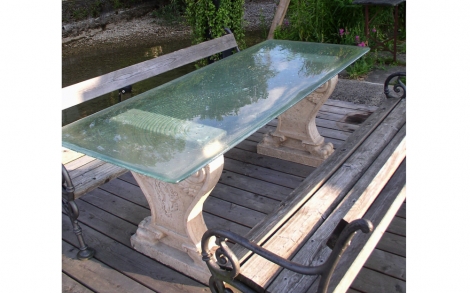 Waschbecken Glaswaschbecken von Magma Glasplatte fuer Tisch Glasdesign