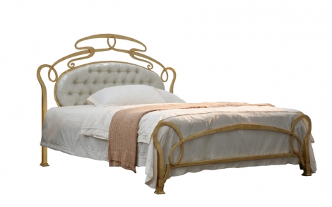 Betten Metallbetten Messingbetten Collection Rita Sibbe Grasse gold Metallbett
