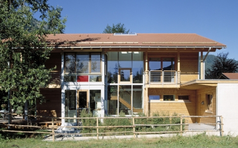Architektenhaus von BAUFRITZ Landhaus Schauer Seitenansicht vom