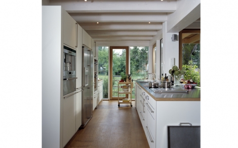 Architektenhaus von BAUFRITZ Landhaus Schauer Kuechenbereich im