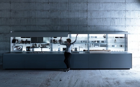 Moderne Kuechen Valcucine Kueche Artematica Vitrum Ziment