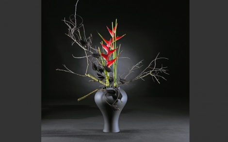Porzellan und Geschirr Design Rosenthal 50 Jahre Studio Line Vase Opening black Little Wonder 2006