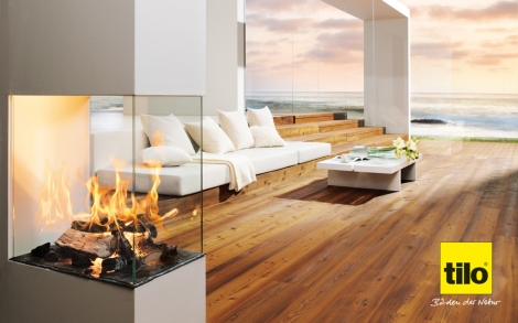 Parkett und Holz Boden tilo Boeden der Natur Landhausdiele  Thermolaerche Old Style GmbH