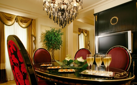 Innenarchitektur Hoteleinrichtung Angelo Cappellini Presidential Suite Diningroom im Hotel Balzac