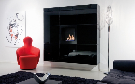Kaminofen Safretti Kamine Produktreihe Nemo black von