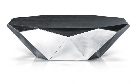Tische Beistelltische von Bretz Wohntraeume Stealth silber Tisch 