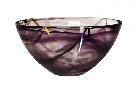Dekoration Einrichtung Kosta Boda Schale Contrat bowl lilac