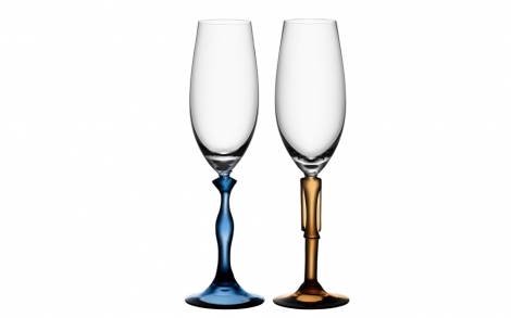 Dekoration Einrichtung Kosta Boda Sektglaeser she und he