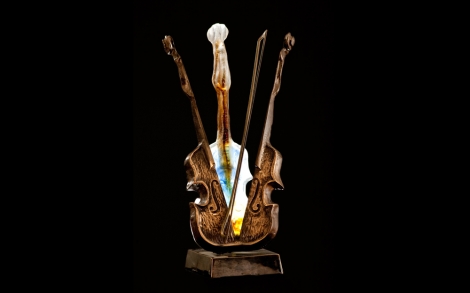 Kunst Galerien Galerie diValore Skulpturen und Ihre Kuenstler Skulptur Musica von Yves Lohe